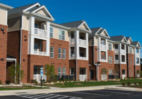 Suburban apartment building Suburban apartment building